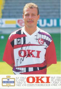 Axel Roos  1990/1991  FC Kaiserslautern  Fußball Autogrammkarte original signiert 