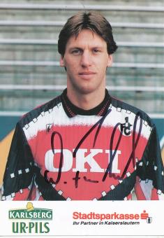 Wolfgang Funkel  1993/1994  FC Kaiserslautern  Fußball Autogrammkarte original signiert 