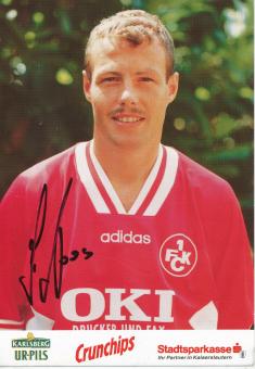 Axel Roos  1995/1996  FC Kaiserslautern  Fußball Autogrammkarte original signiert 
