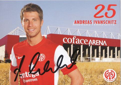 Andreas Ivanschitz  2011/2012  FSV Mainz 05  Fußball Autogrammkarte original signiert 