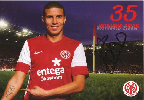 Mohamed Zidan  2011/2012  FSV Mainz 05  Fußball Autogrammkarte original signiert 