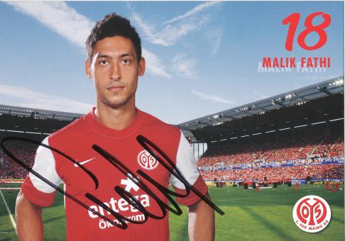Malik Fathi  2011/2012  FSV Mainz 05  Fußball Autogrammkarte original signiert 