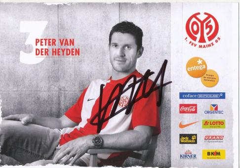 Peter van der Heyden  2009/2010  FSV Mainz 05  Fußball Autogrammkarte original signiert 