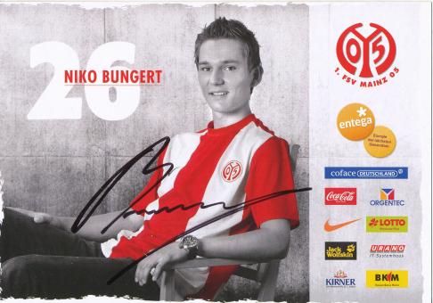Niko Bungert  2009/2010  FSV Mainz 05  Fußball Autogrammkarte original signiert 
