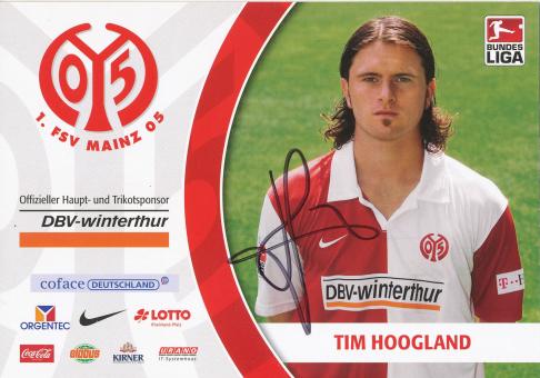 Tim Hoogland  2008/2009  FSV Mainz 05  Fußball Autogrammkarte original signiert 