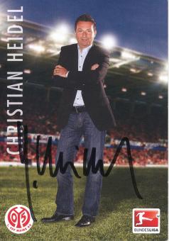 Christian Heidel  2012/2013  FSV Mainz 05  Fußball Autogrammkarte original signiert 
