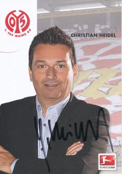 Christian Heidel  2013/2014  FSV Mainz 05  Fußball Autogrammkarte original signiert 