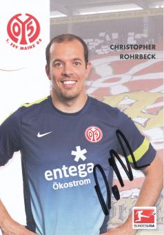 Christopher Rohrbeck  2013/2014  FSV Mainz 05  Fußball Autogrammkarte original signiert 