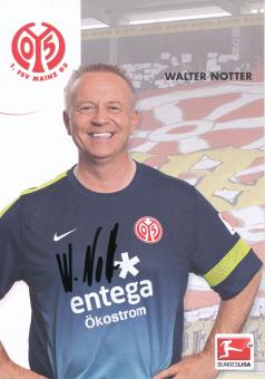 Walter Notter  2013/2014  FSV Mainz 05  Fußball Autogrammkarte original signiert 