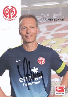 Rainer Schrey  2013/2014  FSV Mainz 05  Fußball Autogrammkarte original signiert 