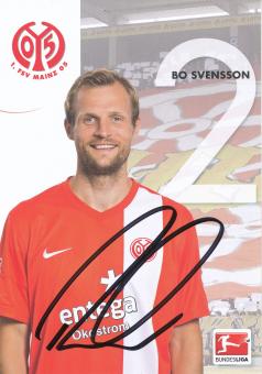 Bo Svensson  2013/2014  FSV Mainz 05  Fußball Autogrammkarte original signiert 