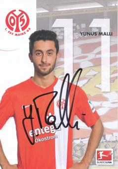 Yunus Malli  2013/2014  FSV Mainz 05  Fußball Autogrammkarte original signiert 