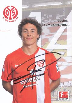 Julian Baumgartlinger  2013/2014  FSV Mainz 05  Fußball Autogrammkarte original signiert 