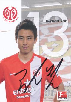 Ja Choel Koo  2013/2014  FSV Mainz 05  Fußball Autogrammkarte original signiert 