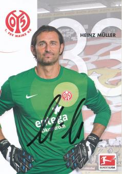 Heinz Müller  2013/2014  FSV Mainz 05  Fußball Autogrammkarte original signiert 