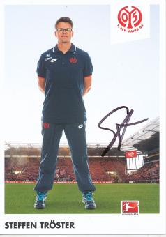 Steffen Tröster  2015/2016  FSV Mainz 05  Fußball Autogrammkarte original signiert 