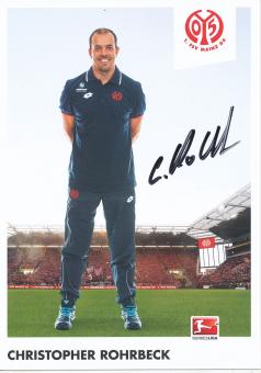 Christopher Rohrbeck  2015/2016  FSV Mainz 05  Fußball Autogrammkarte original signiert 