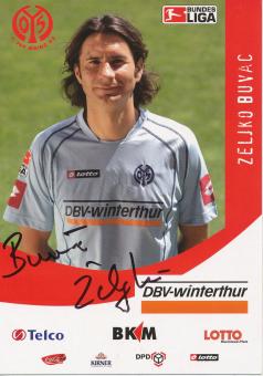 Zeljko Buvac  2006/2007  FSV Mainz 05  Fußball Autogrammkarte original signiert 