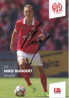 Niko Bungert  2014/2015  FSV Mainz 05  Fußball Autogrammkarte original signiert 