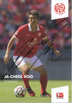 Ja Cheol Koo  2014/2015  FSV Mainz 05  Fußball Autogrammkarte original signiert 