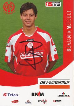 Benjamin Weigelt  2005/2006  FSV Mainz 05  Fußball Autogrammkarte original signiert 