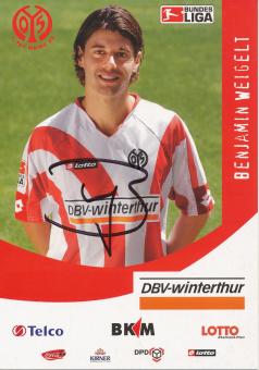 Benjamin Weigelt  2006/2007  FSV Mainz 05  Fußball Autogrammkarte original signiert 