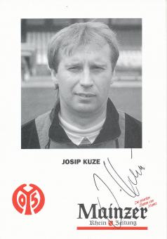 Josip Kuze † 2013  1992/1993  FSV Mainz 05  Fußball Autogrammkarte original signiert 