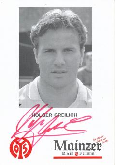 Holger Greilich  1992/1993  FSV Mainz 05  Fußball Autogrammkarte original signiert 