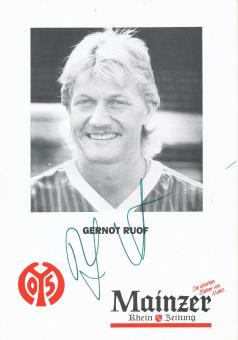 Gernot Ruof  1992/1993  FSV Mainz 05  Fußball Autogrammkarte original signiert 