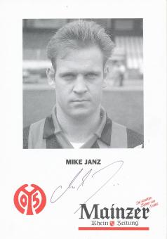 Mike Janz  1992/1993  FSV Mainz 05  Fußball Autogrammkarte original signiert 