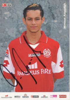 Mimoun Azaouagh  2003/2004   FSV Mainz 05  Fußball Autogrammkarte original signiert 