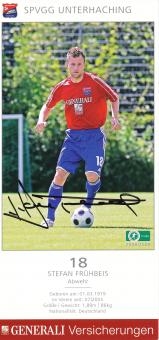 Stefan Frühbeis  2008/2009  SpVgg Unterhaching  Fußball Autogrammkarte original signiert 