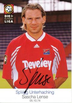 Sascha Lense  1998/1999  SpVgg Unterhaching  Fußball Autogrammkarte original signiert 
