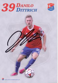 Danilo Dittrich  2014/2015  SpVgg Unterhaching  Fußball Autogrammkarte original signiert 