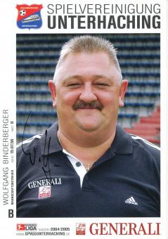 Wolfgang Biderberger   2004/2005  SpVgg Unterhaching  Fußball Autogrammkarte original signiert 