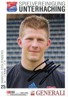 Marcus Stolzenberg   2004/2005  SpVgg Unterhaching  Fußball Autogrammkarte original signiert 