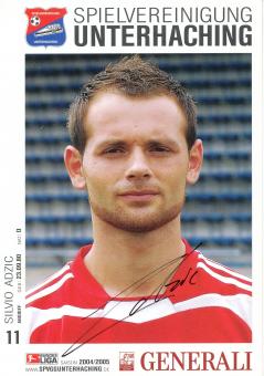 Silvio Adzic   2004/2005  SpVgg Unterhaching  Fußball Autogrammkarte original signiert 