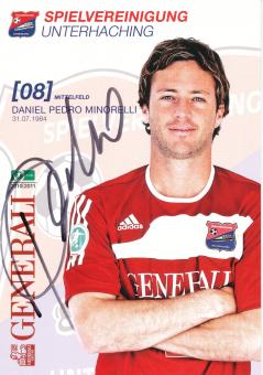 Daniel Pedro Minorelli   2010/2011  SpVgg Unterhaching  Fußball Autogrammkarte original signiert 
