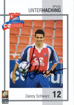 Danny Schwarz  2000/2001  SpVgg Unterhaching  Fußball Autogrammkarte original signiert 