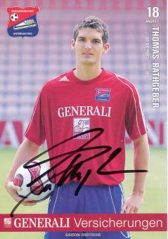 Thomas Rathgeber   2007/2008  SpVgg Unterhaching  Fußball Autogrammkarte original signiert 