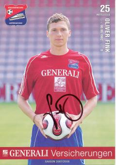 Oliver Fink  2007/2008  SpVgg Unterhaching  Fußball Autogrammkarte original signiert 