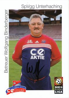 Wolfgang Binderberger  1999/2000  SpVgg Unterhaching  Fußball Autogrammkarte original signiert 