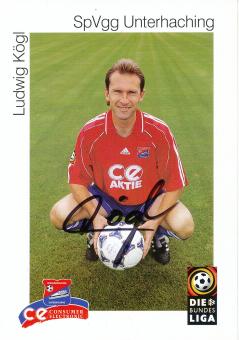 Ludwig Kögl  1999/2000  SpVgg Unterhaching  Fußball Autogrammkarte original signiert 