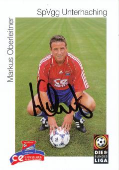 Markus Oberleitner  1999/2000  SpVgg Unterhaching  Fußball Autogrammkarte original signiert 