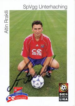 Altin Rraklli  1999/2000  SpVgg Unterhaching  Fußball Autogrammkarte original signiert 
