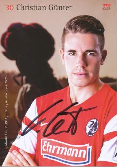 Christian Günter  2014/2015  SC Freiburg Fußball Autogrammkarte original signiert 