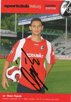 Ömar Toprak  2007/2008  SC Freiburg Fußball Autogrammkarte original signiert 
