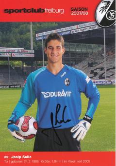 Josip Solic  2007/2008  SC Freiburg Fußball Autogrammkarte original signiert 