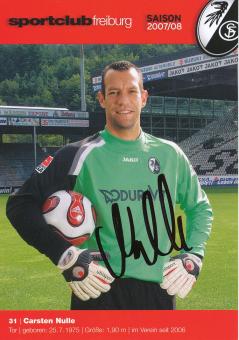 Carsten Nulle  2007/2008  SC Freiburg Fußball Autogrammkarte original signiert 
