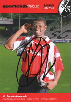 Owusu Ampomah  2007/2008  SC Freiburg Fußball Autogrammkarte original signiert 